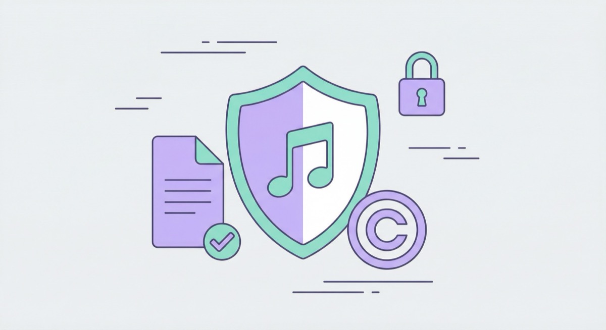 Musician reviewing copyright registration documents on a laptop Musician reviewing copyright registration documents on a laptop